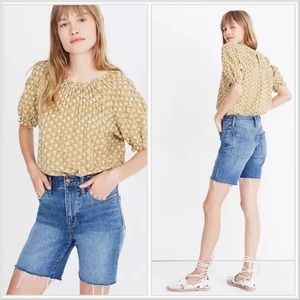 Madewell High Rise mid Length Denim Shorts in Gosford Wash  Size 31 EUC